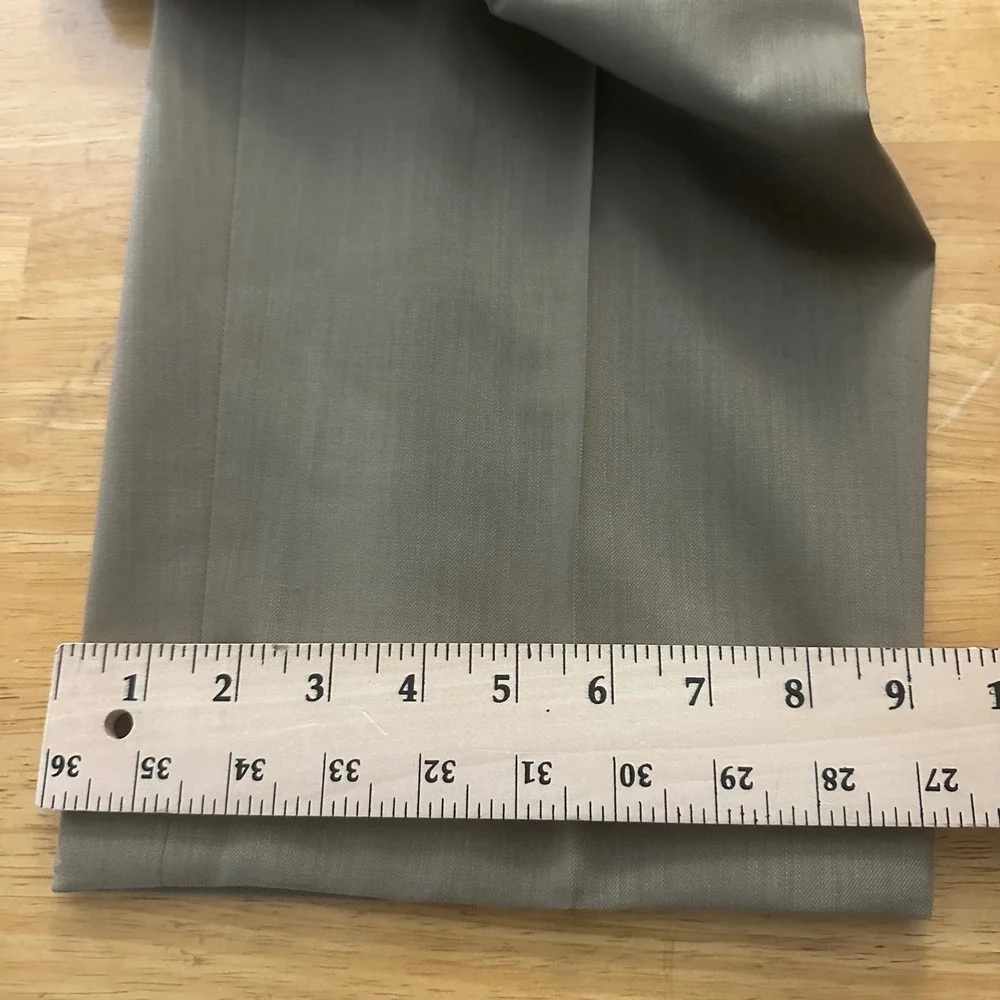 Vintage Pronto Uomo Mens Khaki‎ Pleated Cuffed Wool Dress Pants Size 38 Y2K